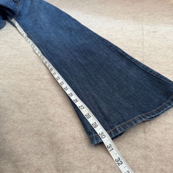 Vtg y2k Levi’s 515 Blue Denim Bootcut Jeans Womens 14 Mid Rise normcore heritage - Picture 7 of 10